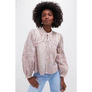 SEA NEW YORK Gisela Print Blouse Size S NWT Retail $325 Tuckernuck